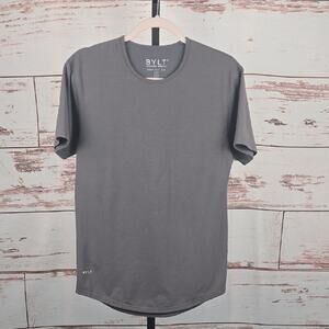 BYLT Drop Cut Short Sleeve Lux Tee  Grey Size Small